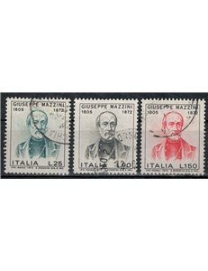ITALIA 1972 Giuseppe Mazzini 3v us