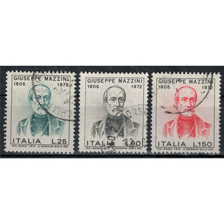 ITALY 1972 Giuseppe Mazzini 3v us