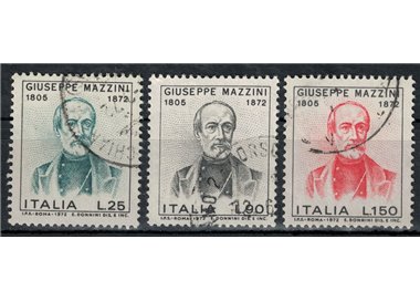 ITALIA 1972 Giuseppe Mazzini 3v us