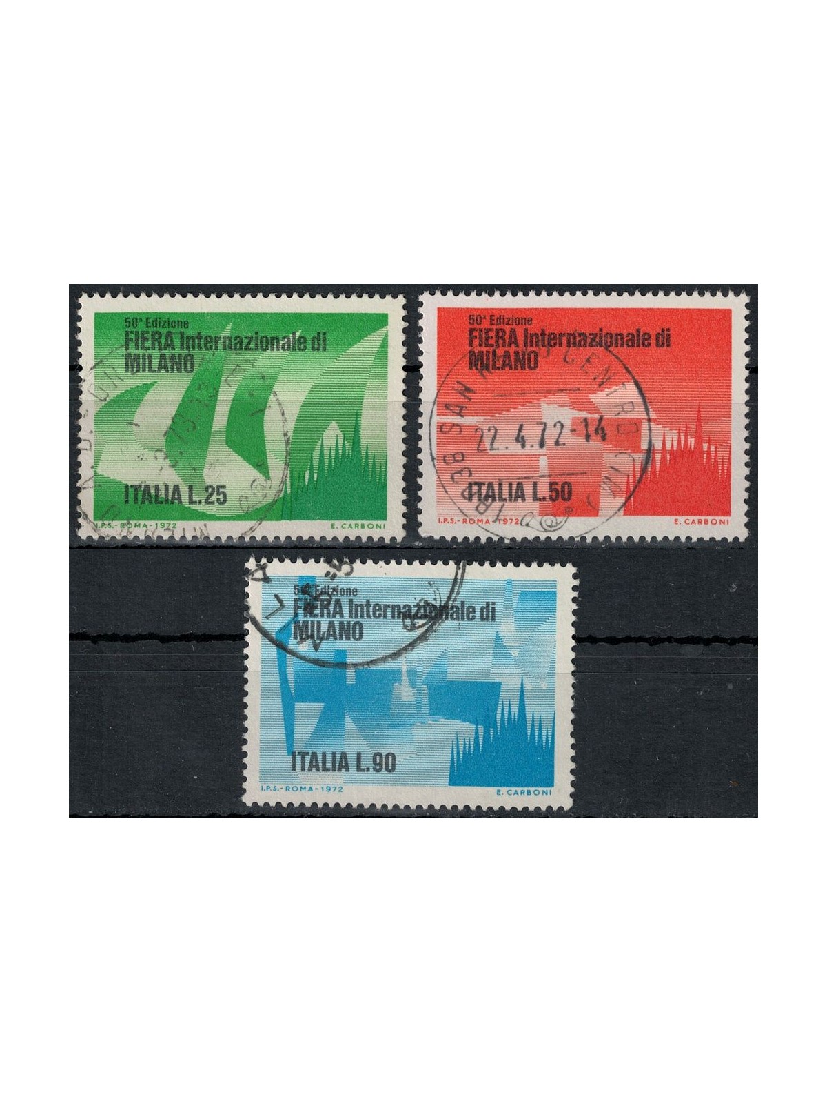 ITALY 1972 Milan Fair 3v us