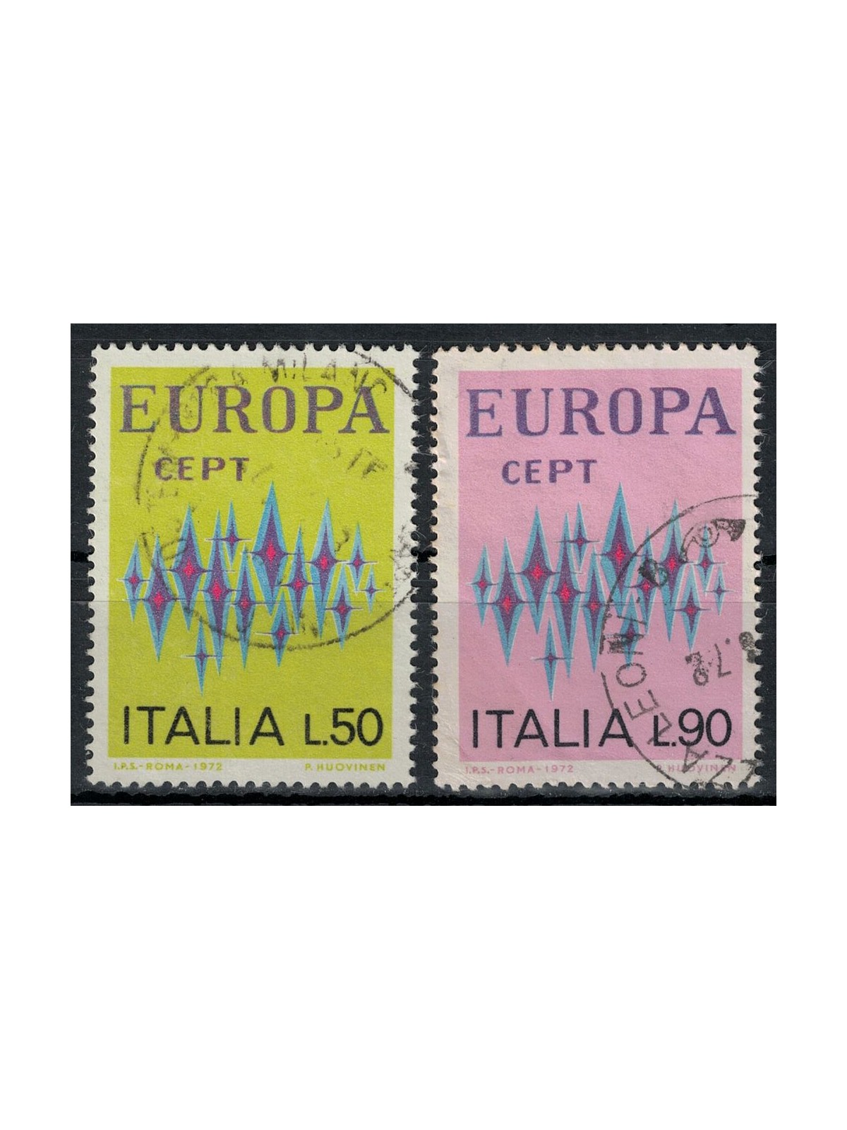 ITALIA 1972 Europa 2v us