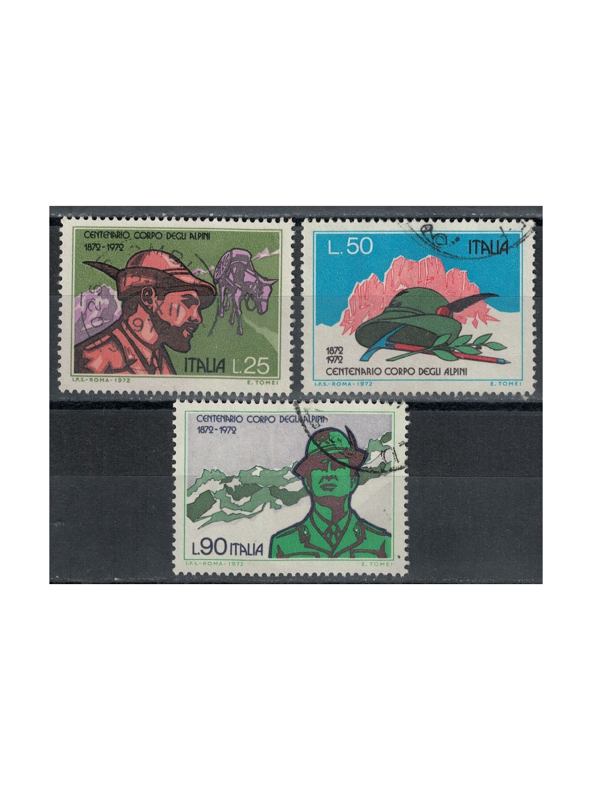 ITALY 1972 Alpine Corps 3v us