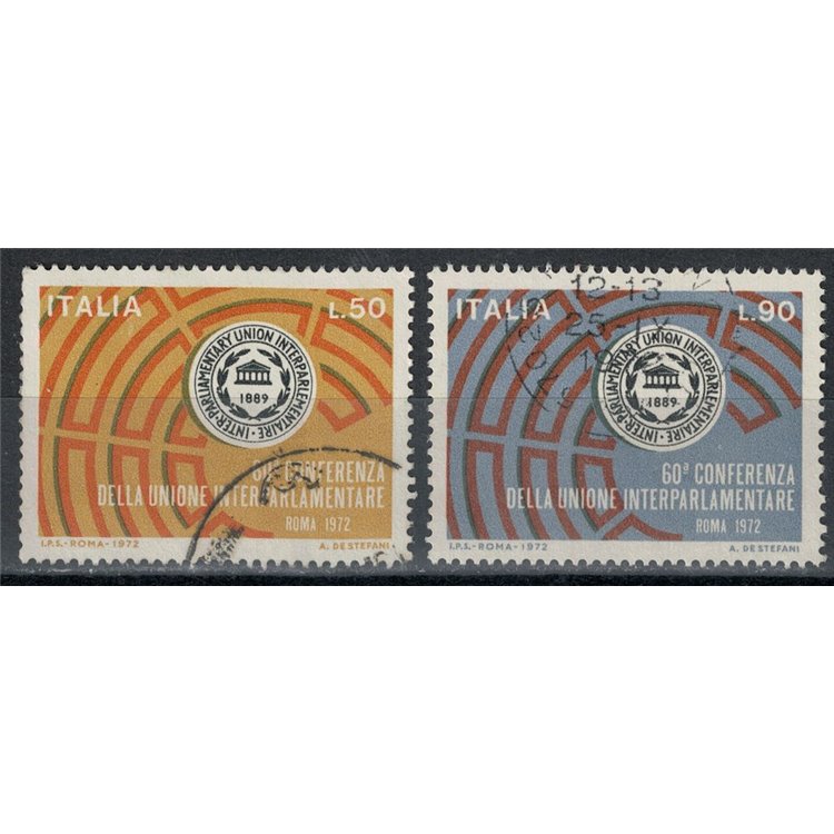 ITALY 1972 Interparliamentary Union 2v us