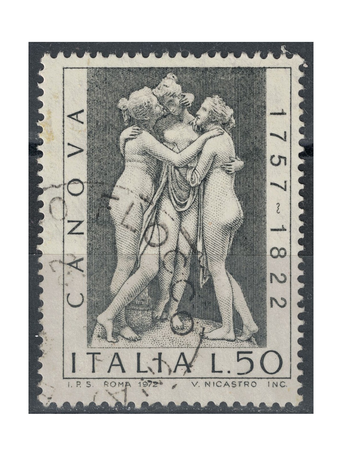 ITALY 1972 Antonio Canova us