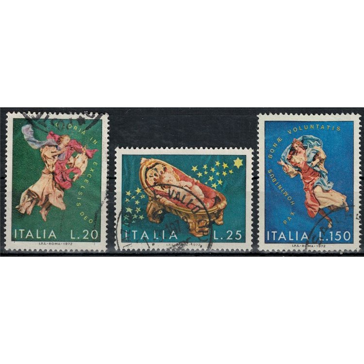 ITALY 1972 Christmas 3v us