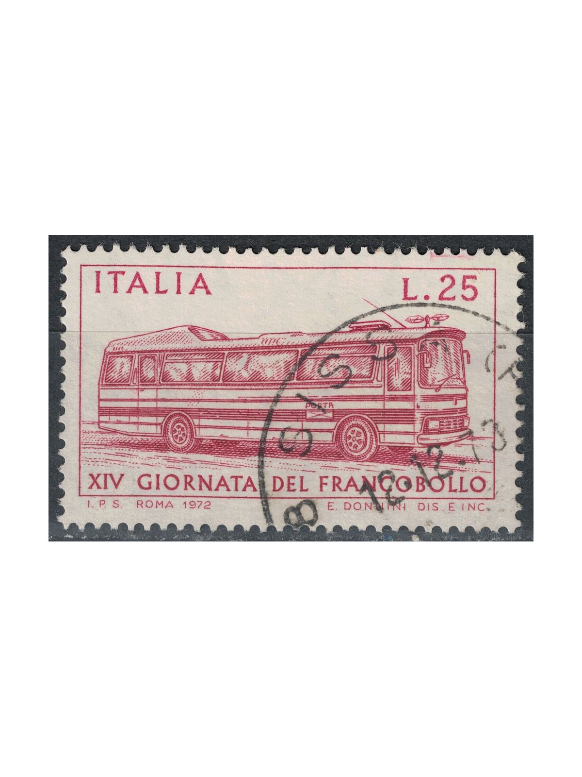 ITALY 1972 US Stamp Day