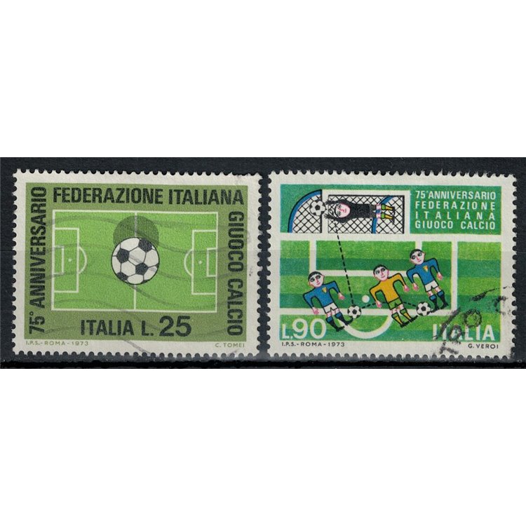 ITALY 1973 FIGC 2v us