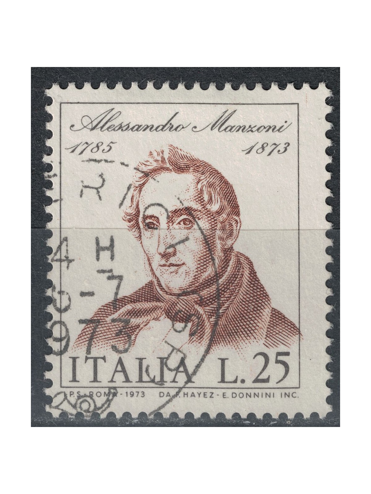 ITALY 1973 Alessandro Manzoni us