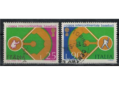 ITALIA 1973 Coppa intercontinentale di baseball 2v us