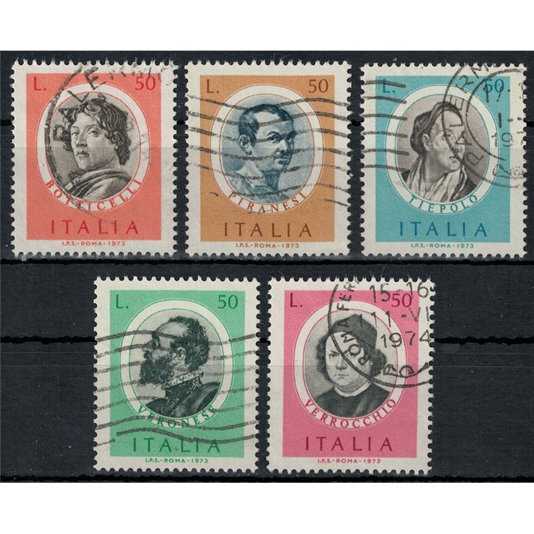 ITALIA 1973 Uomini illustri 5v us