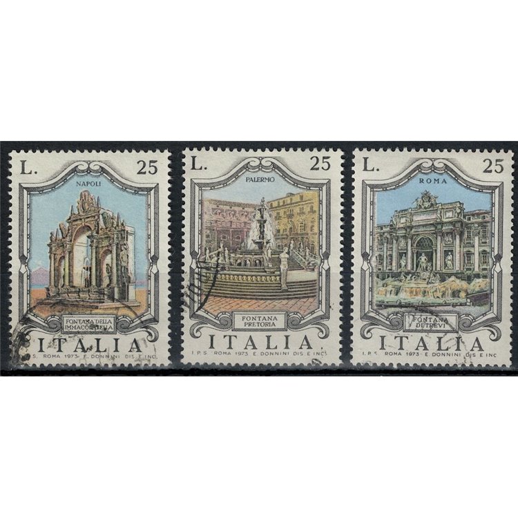 ITALIA 1973 Fontane 3v us