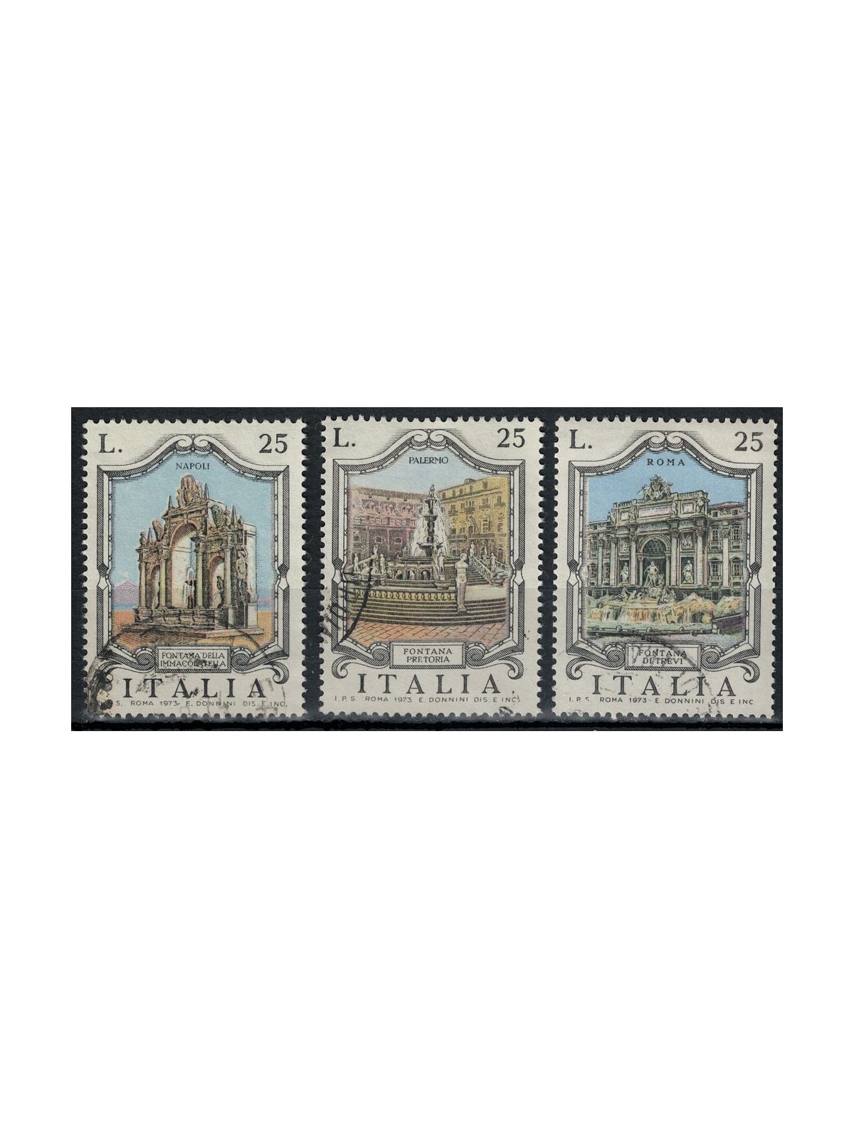 ITALY 1973 Fontane 3v us
