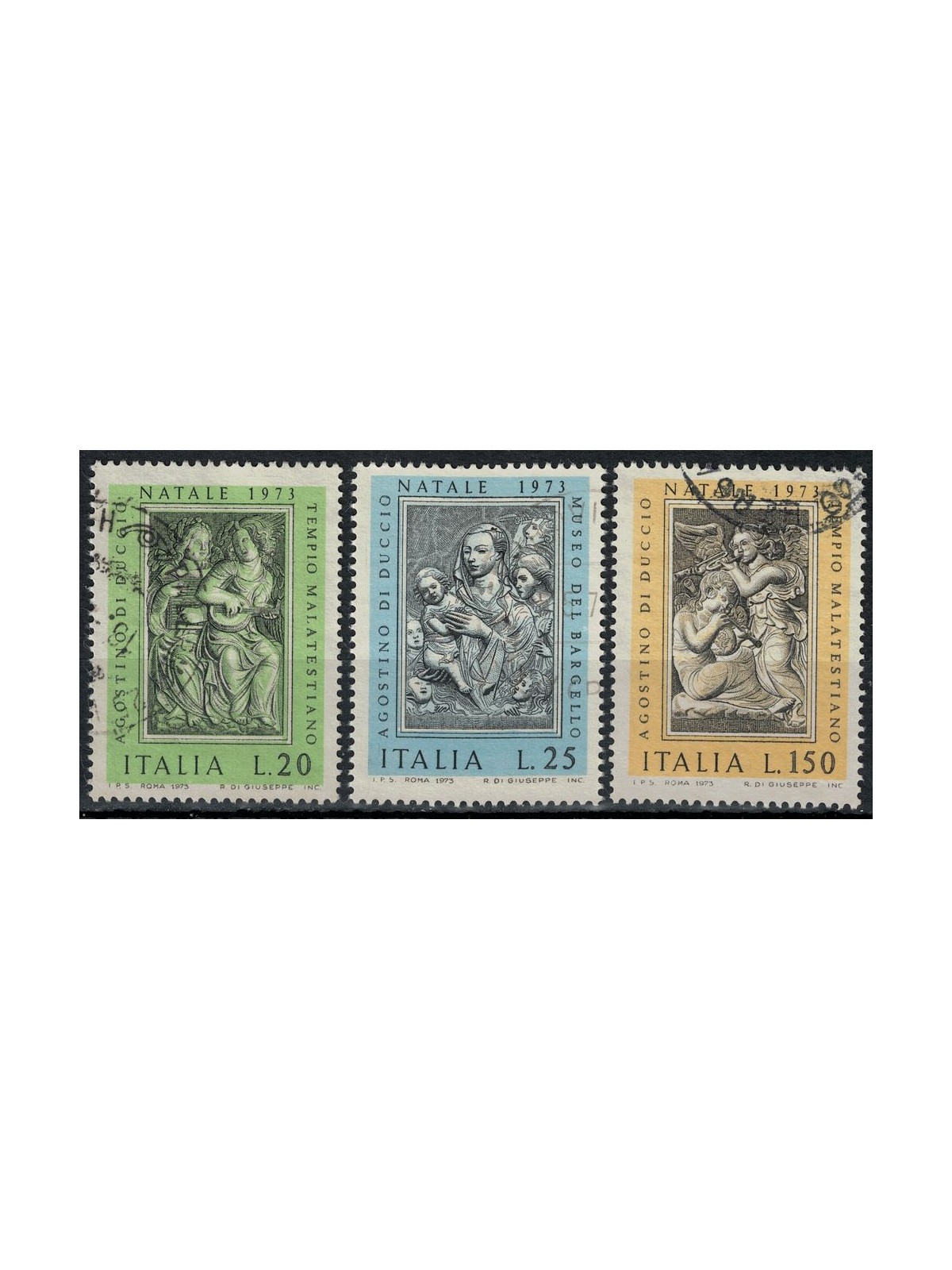 ITALY 1973 Christmas 3v us
