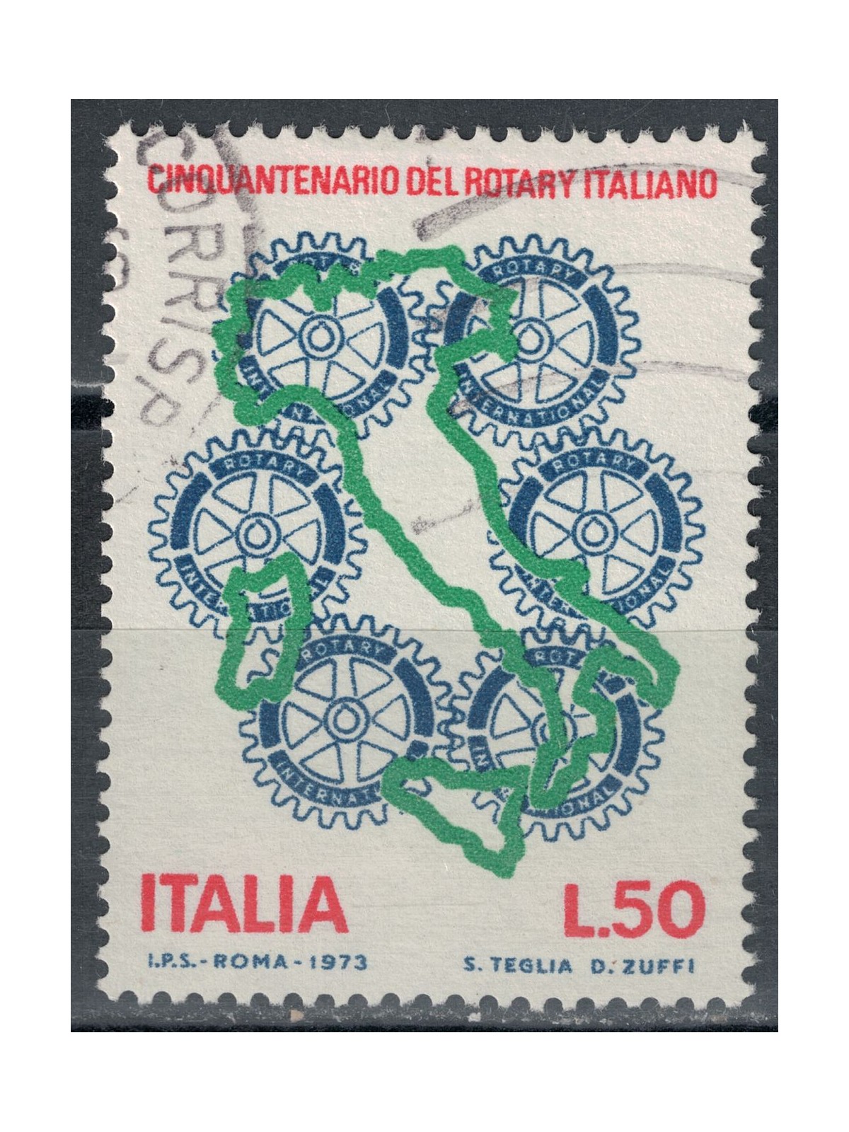 ITALY 1973 Rotary Italiano us