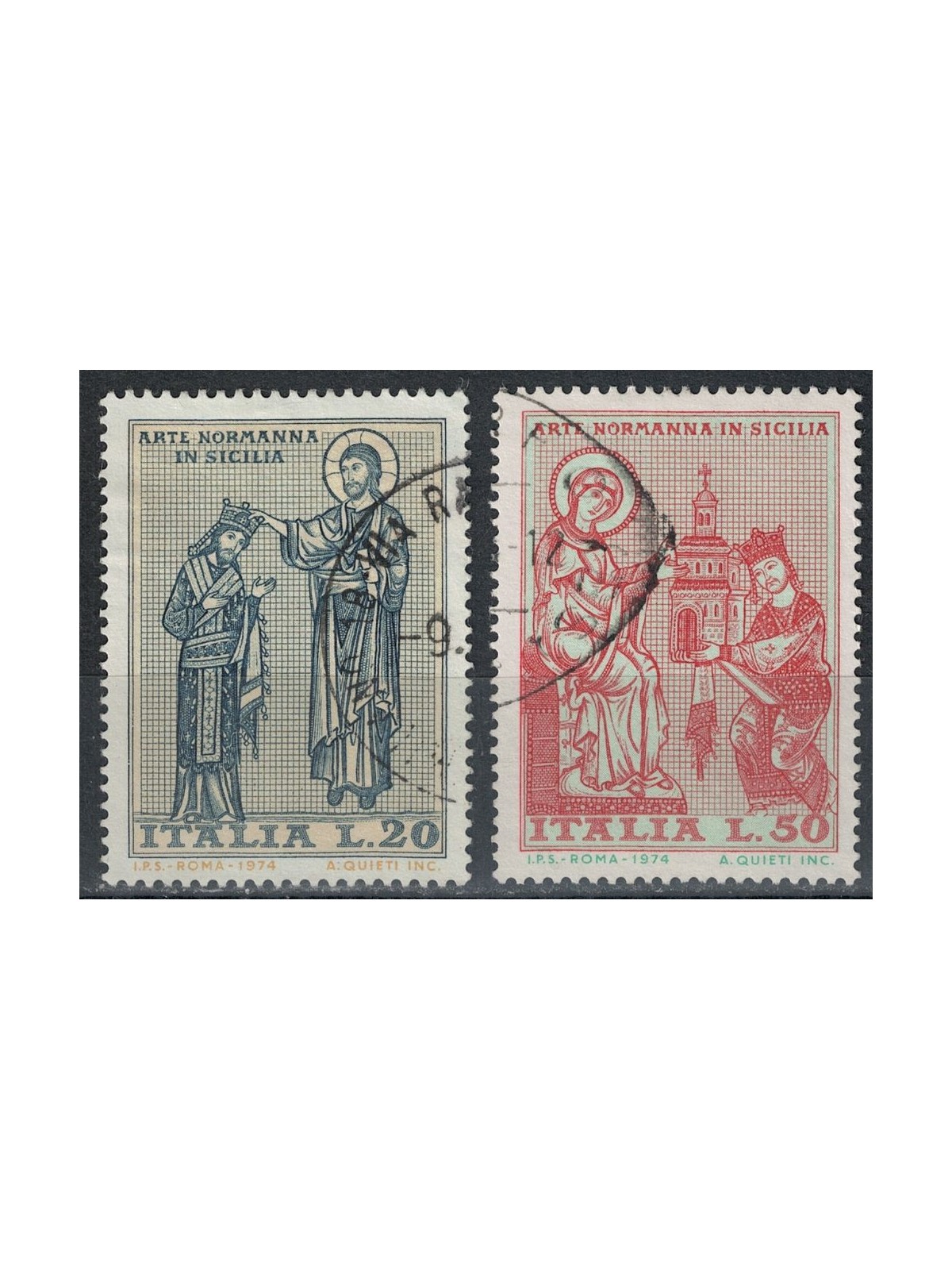 ITALY 1974 Norman Art 2v us