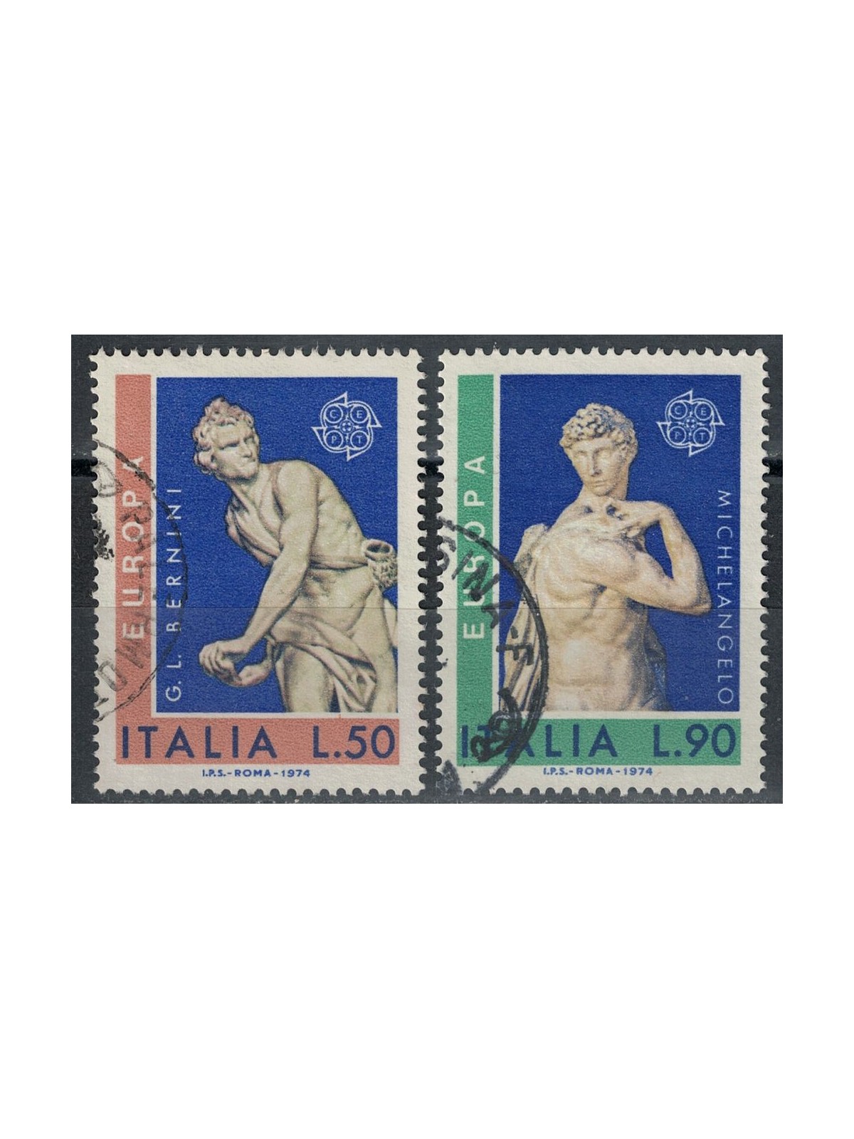 ITALY 1974 Europa 2v us