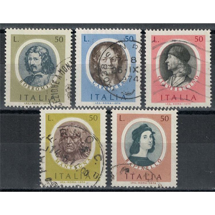 ITALY 1974 Illustrious Men 5v us