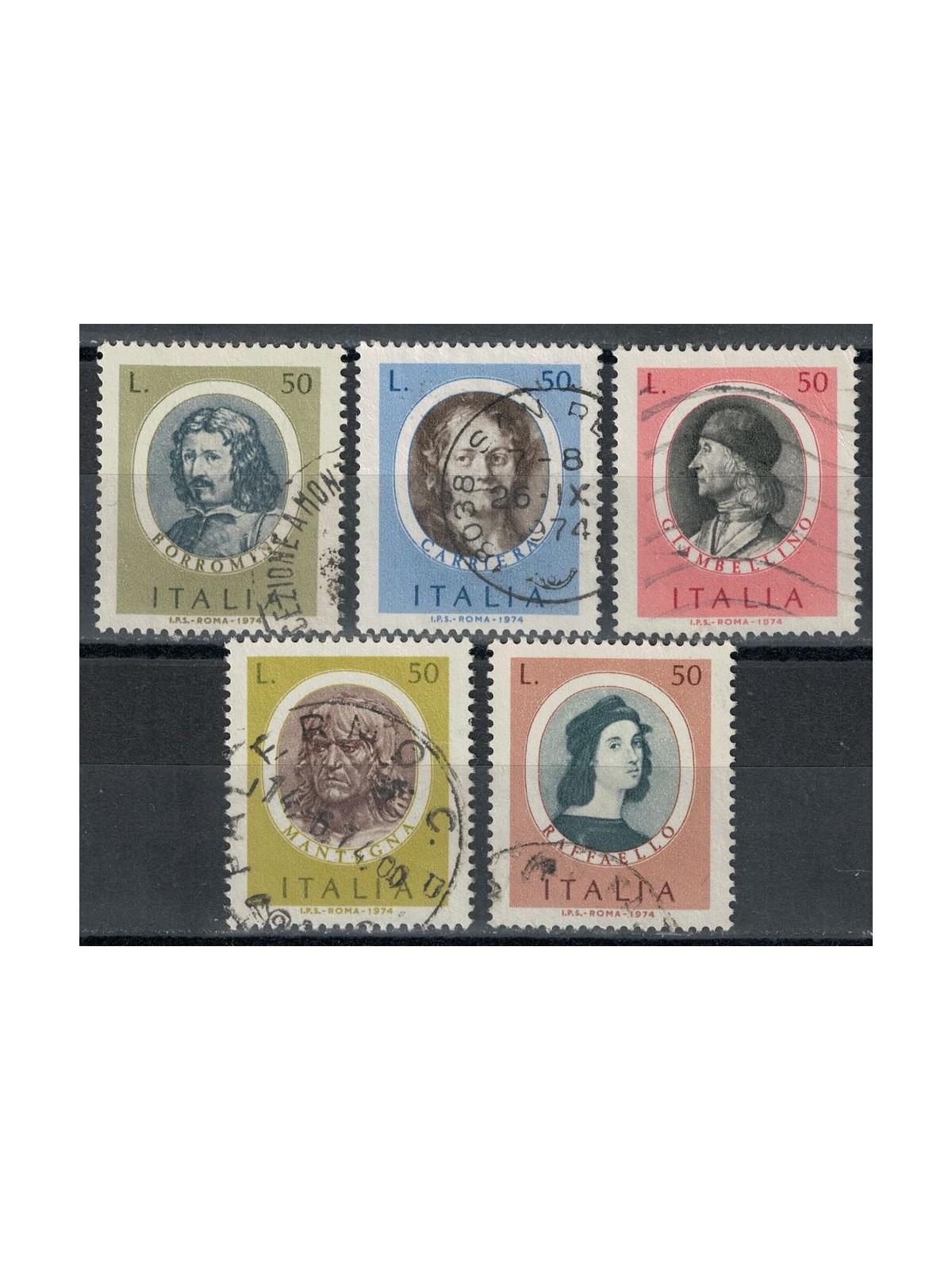 ITALIA 1974 Uomini illustri 5v us