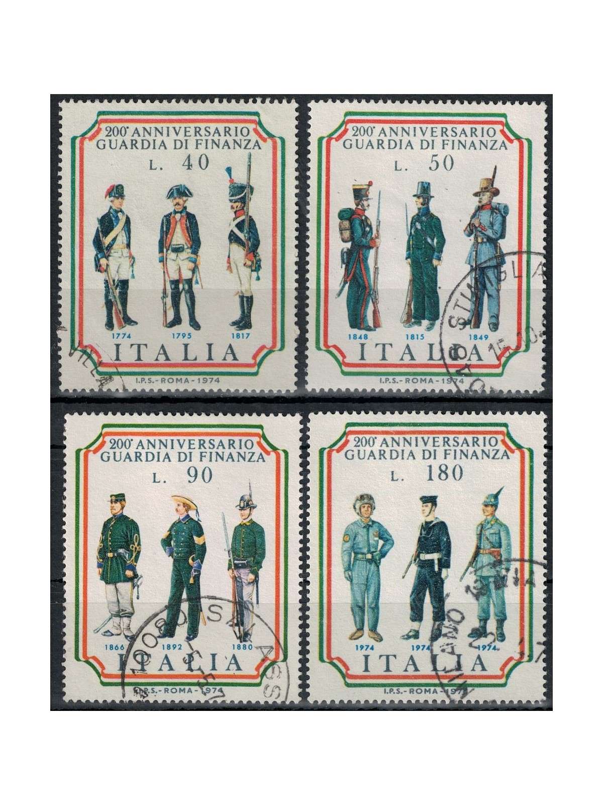 ITALIA 1974 Guardia di Finanza 4v us