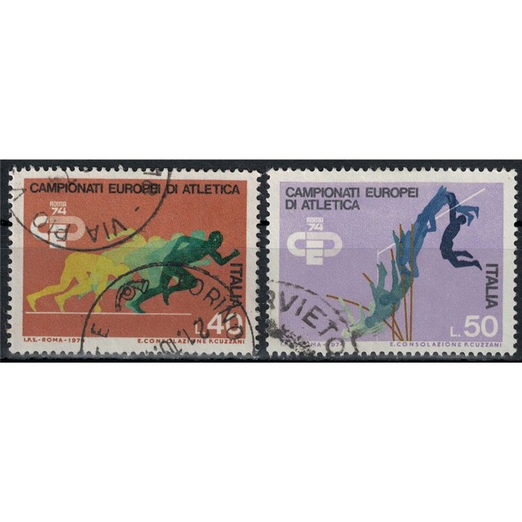 ITALY 1974 Athletics 2v us