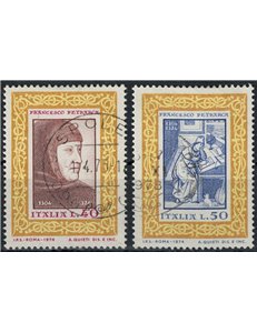 ITALY 1974 Francesco Petrarca 2v us