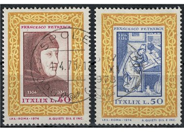 ITALY 1974 Francesco Petrarca 2v us