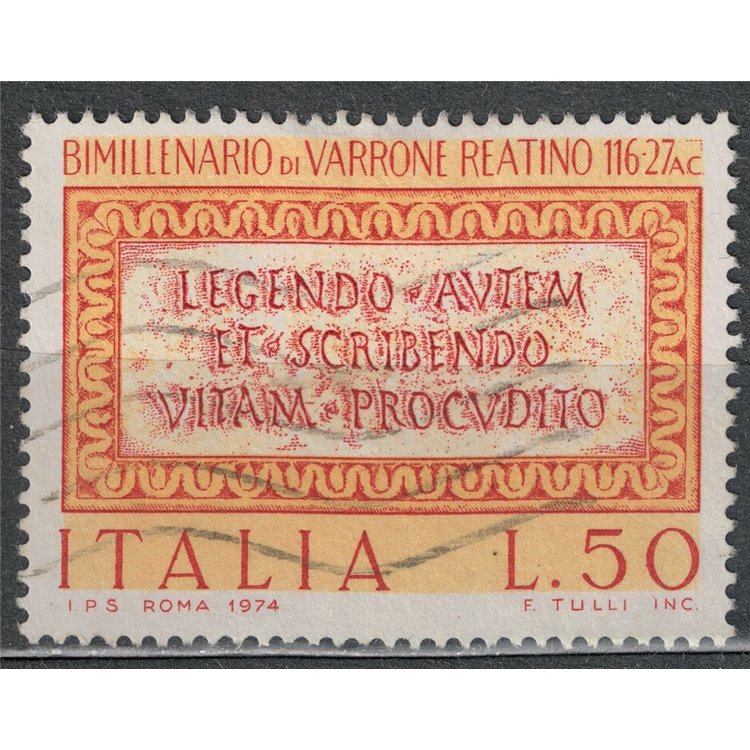 ITALIA 1974 Marco Terenzio Varrone us