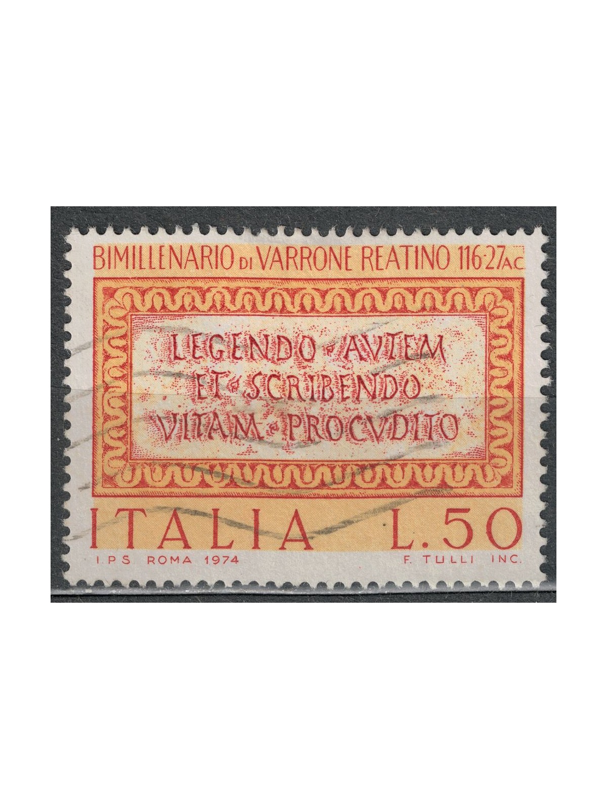 ITALIA 1974 Marco Terenzio Varrone us