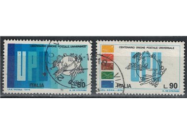 ITALY 1974 Universal Postal Union 2v us