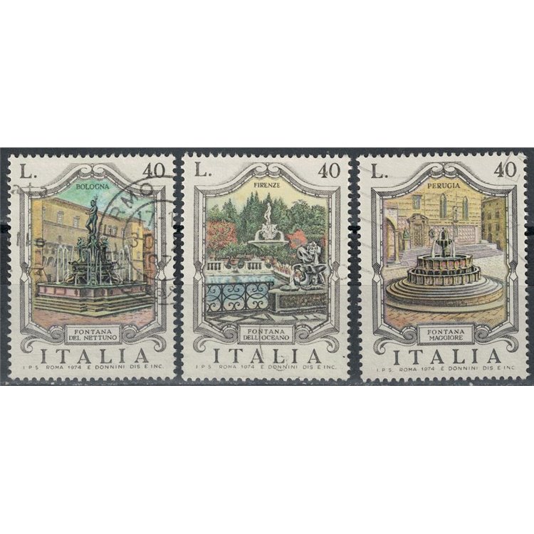 ITALIA 1974 Fontane 3v us
