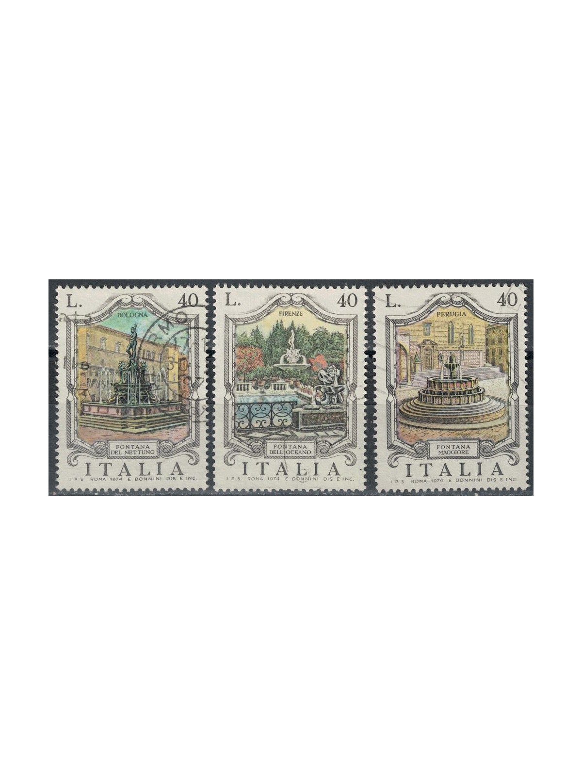 ITALY 1974 Fontane 3v us