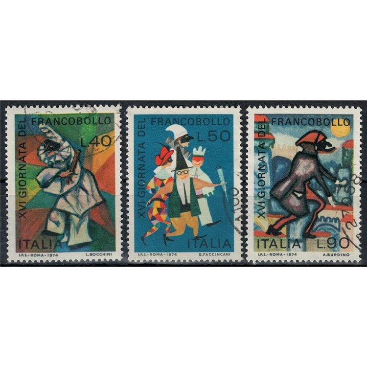 ITALY 1974 Stamp Day 3v us