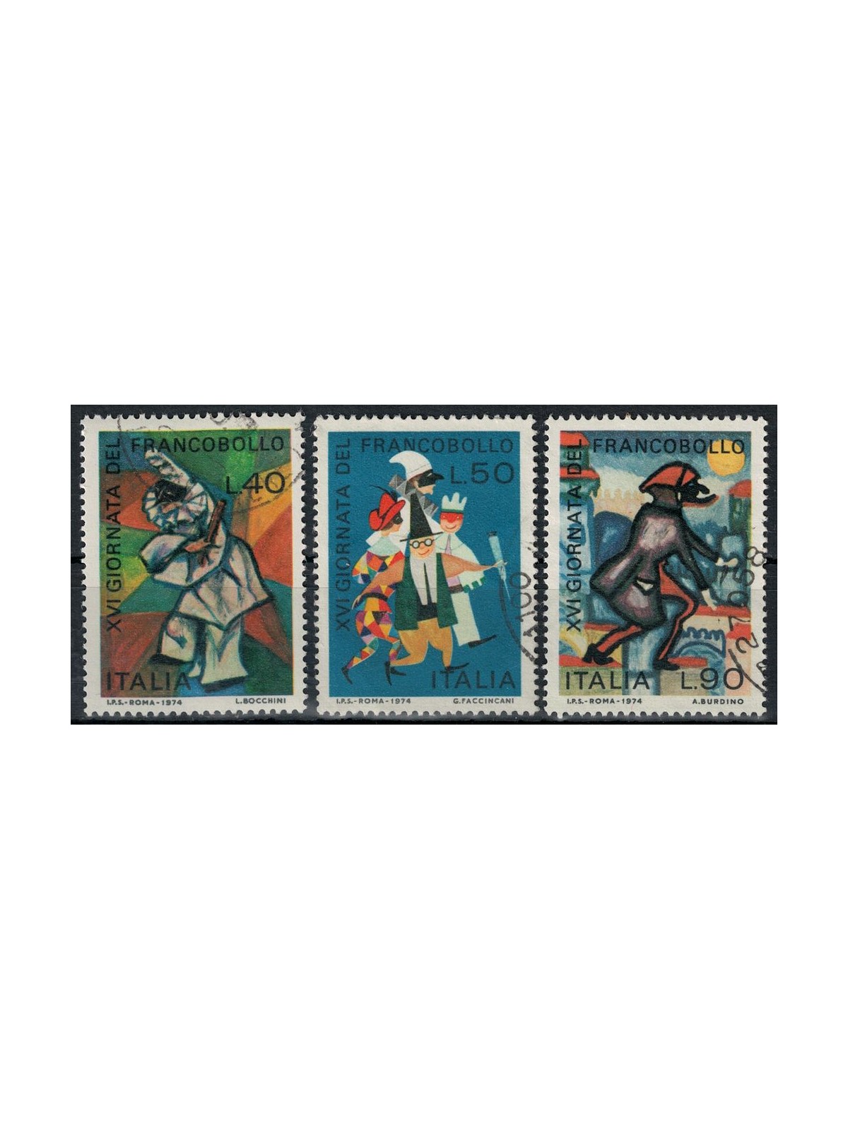 ITALY 1974 Stamp Day 3v us
