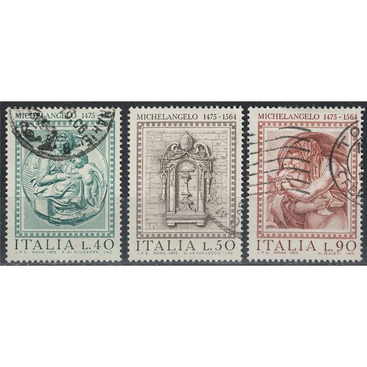 ITALIA 1975 Michelangelo Buonarroti 3v us