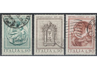 ITALY 1975 Michelangelo Buonarroti 3v us