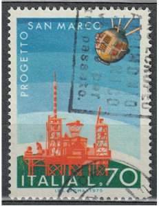 ITALY 1975 Italian space enterprises us