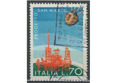ITALY 1975 Italian space enterprises us