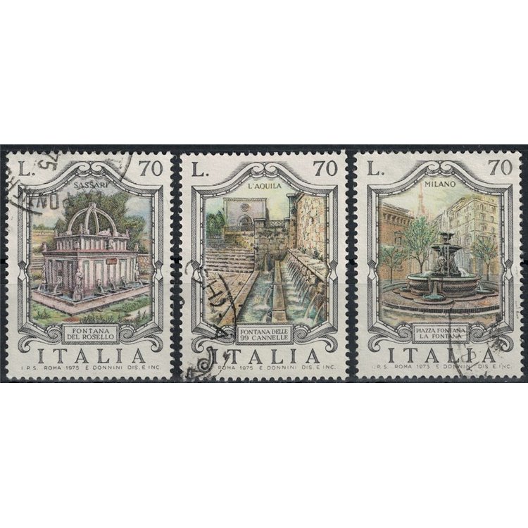 ITALY 1975 Fontane 3v us