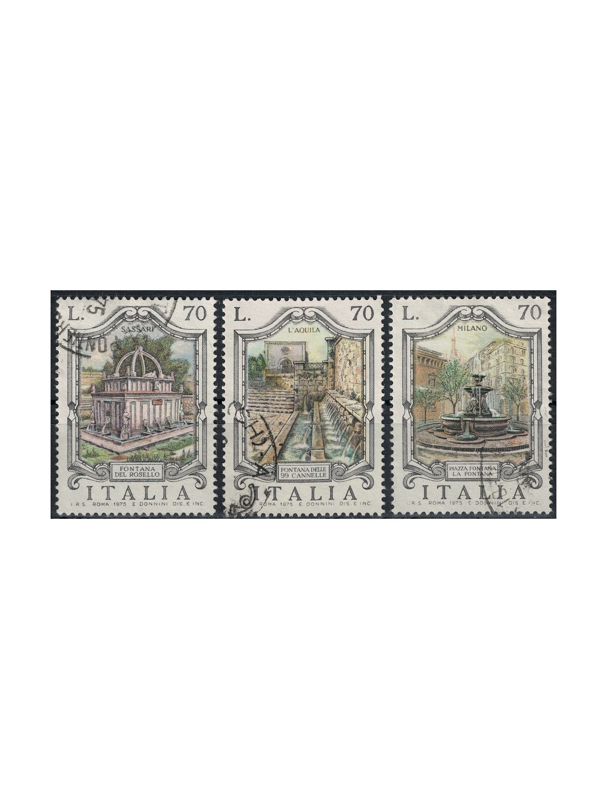 ITALIA 1975 Fontane 3v us