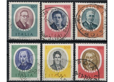 ITALY 1975 Illustrious men 6v us