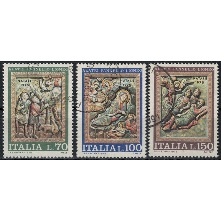 ITALY 1975 Christmas 3v us