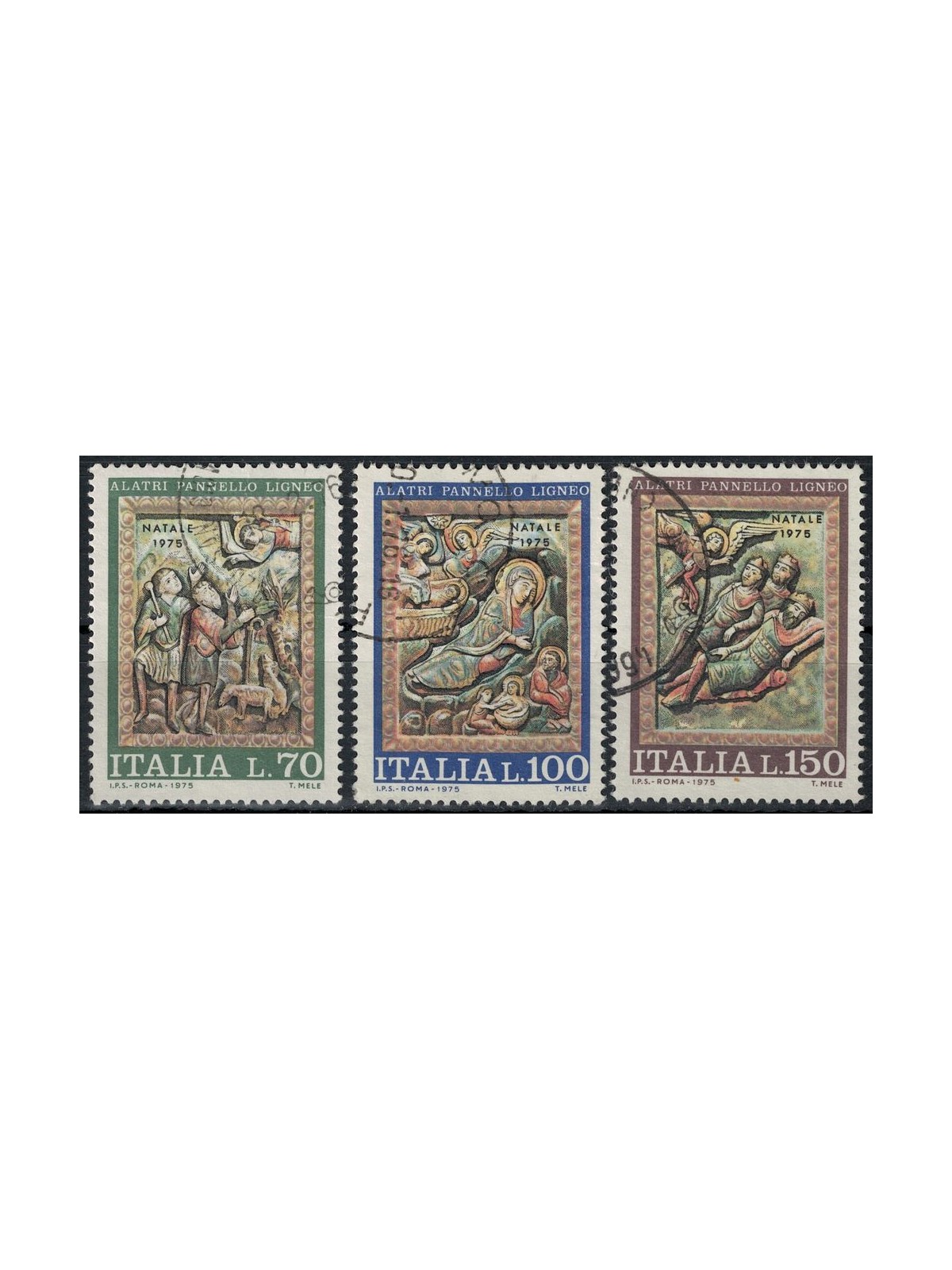 ITALIA 1975 Natale 3v us