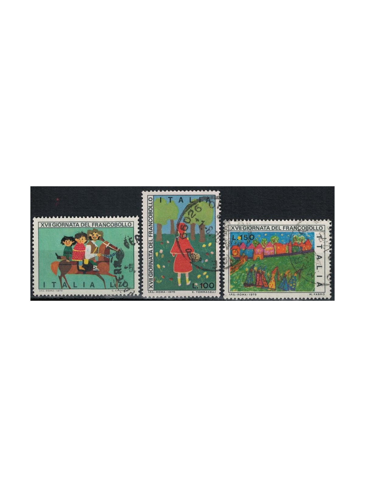 ITALY 1975 Stamp Day 3v us