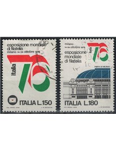 ITALIA 1976 Esposizione mondiale di filatelia 2v us