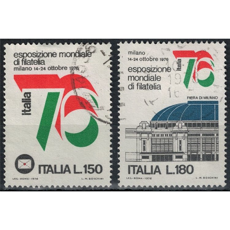 ITALY 1976 World Philatelic Exhibition 2v us