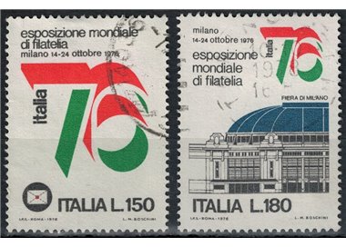 ITALIA 1976 Esposizione mondiale di filatelia 2v us