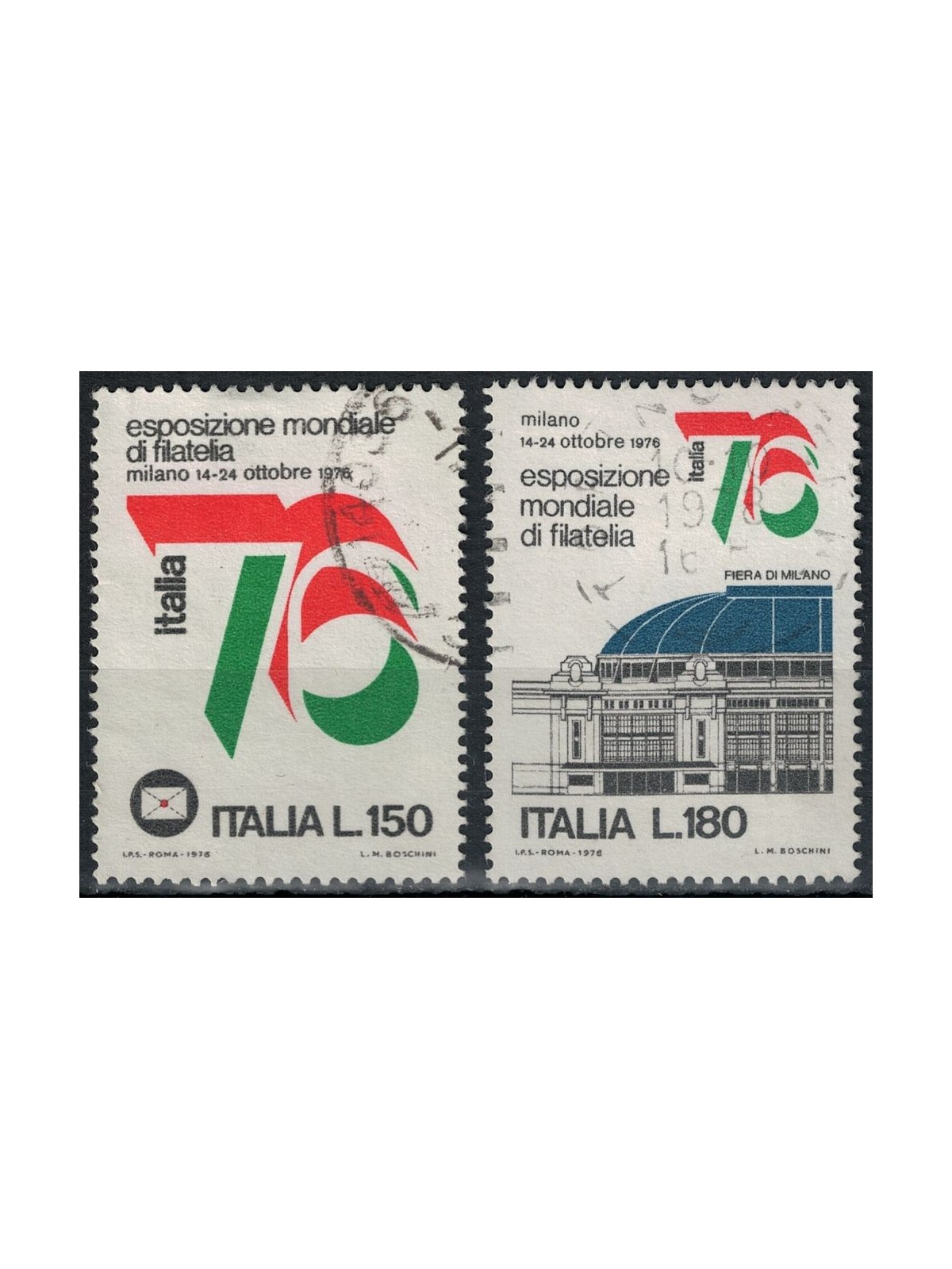 ITALY 1976 World Philatelic Exhibition 2v us