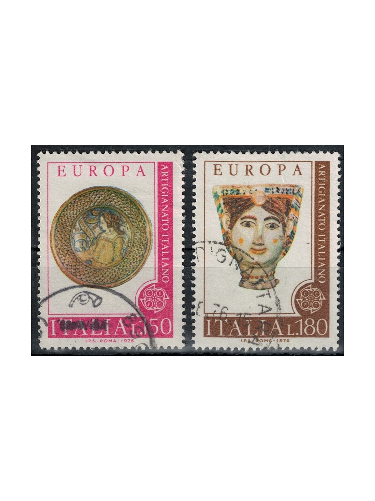 ITALY 1976 Europa 2v us