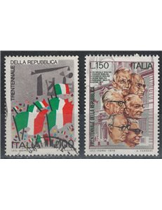 ITALY 1976 Anniversary of the Republic 2v us