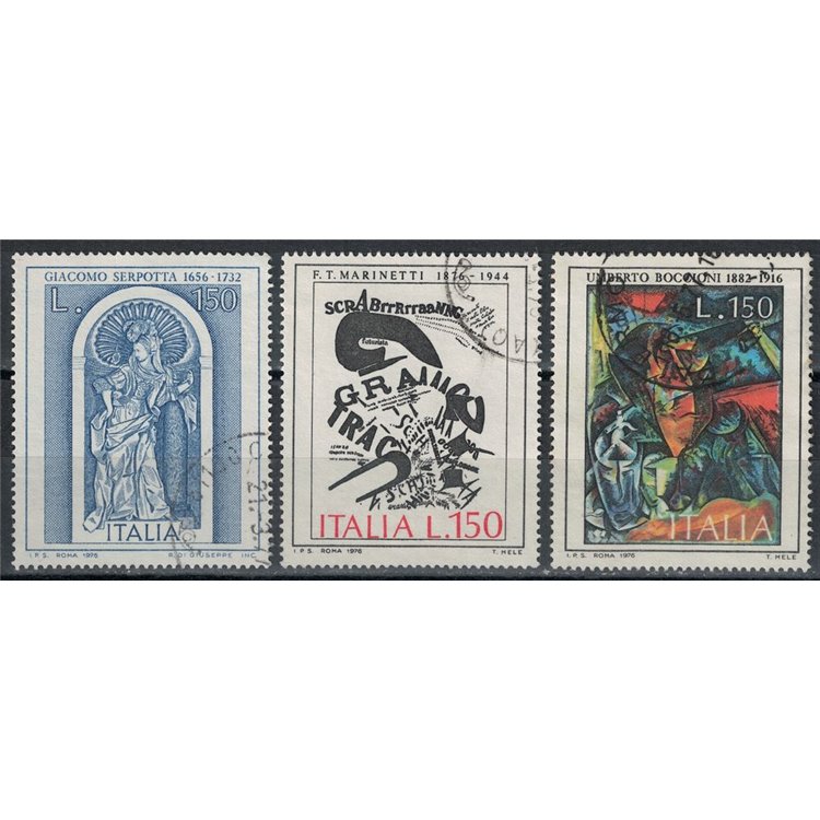 ITALY 1976 Art 3v us